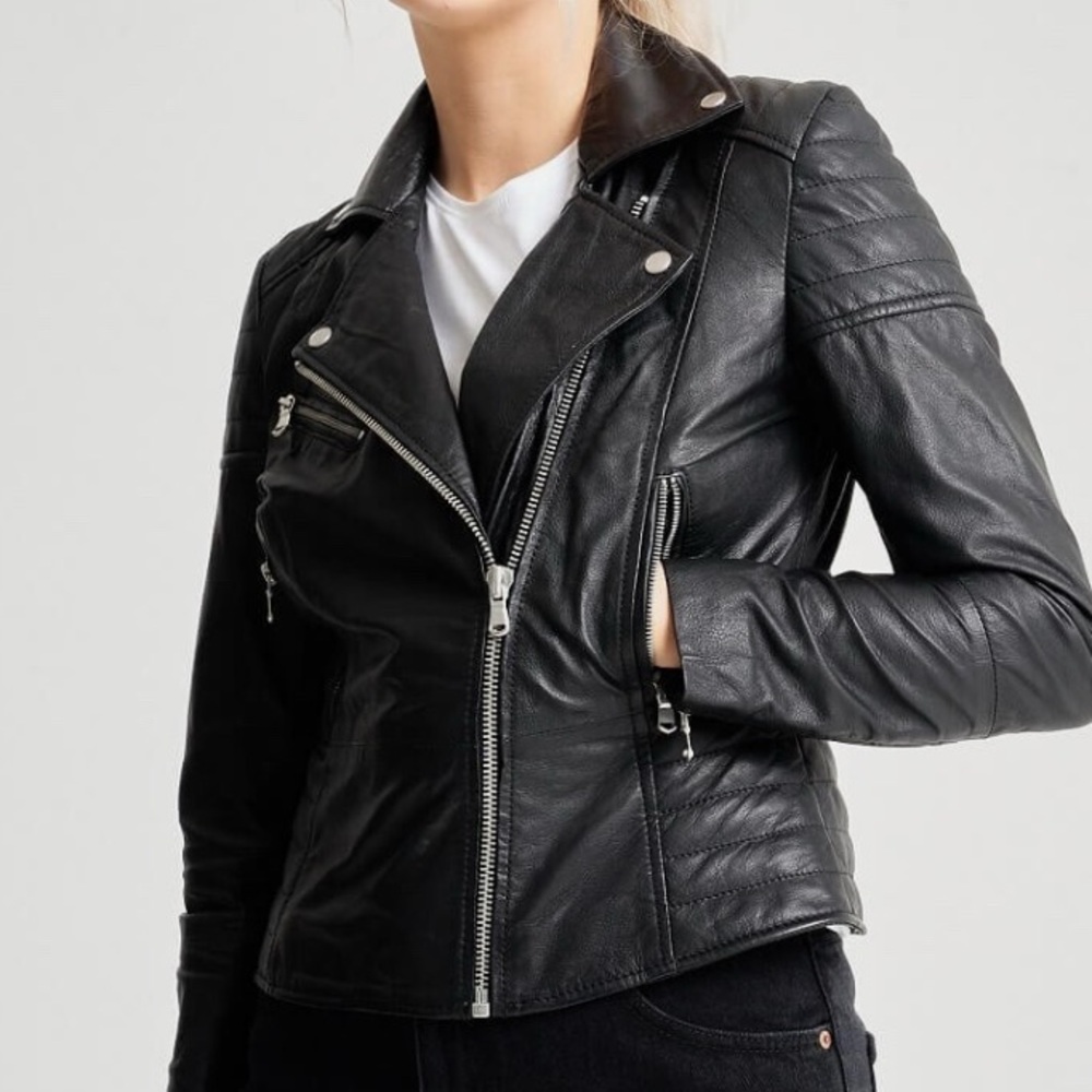 Barney’s New York 100% leather jacket